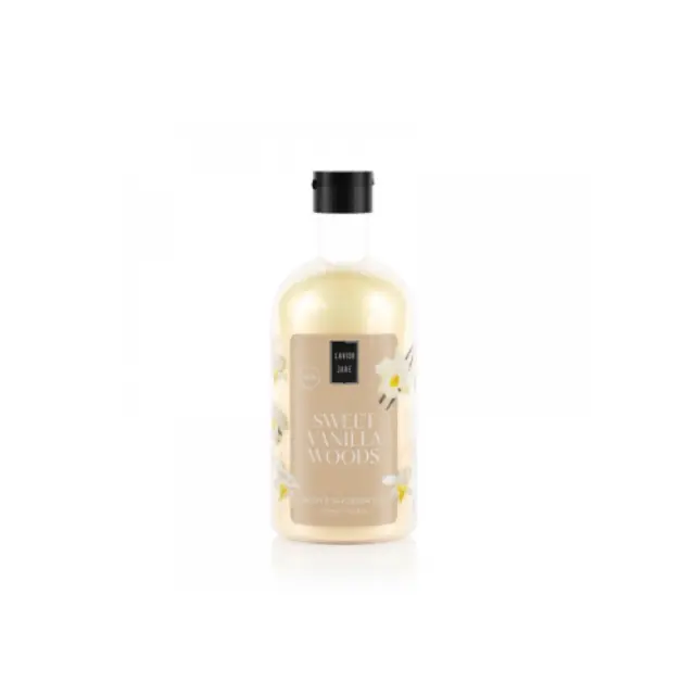 Lavish Care | Bath & Shower Gel Sweet Vanilla Woods | Αφρόλουτρο Σώματος Με Άρωμα Βανίλια & Σανδαλόξυλο | 500ml