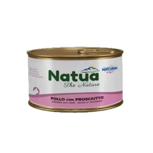 Υγρή Τροφή Γάτας Kitten Natua Κοτόπουλο με Προσούτο σε Ζελέ 85gr