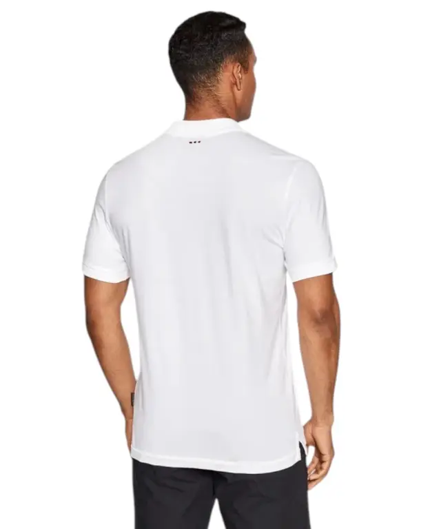 Napapijri - Ανδρική Μπλούζα Κοντομάνικη Polo Elbas Regular Fit NP0A4GB4-002 Λευκό - 2XL 2