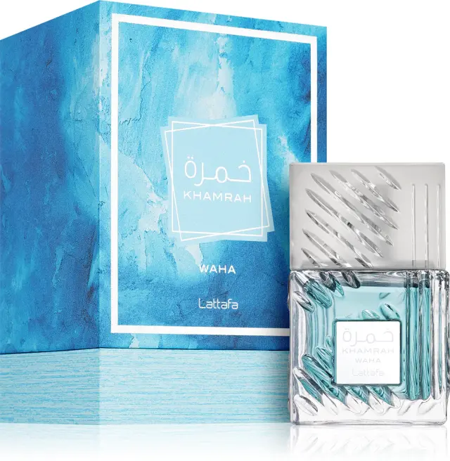 Lattafa Khamrah Waha Eau de Parfum 100ml Unisex Άρωμα με Yuzu, Ginger, Sea Salt, Βανίλια + Akigalawood