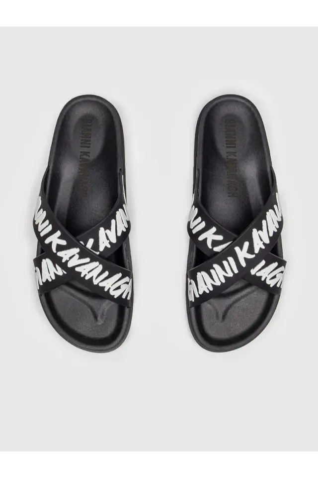 Gianni Kavanagh Ανδρικές REBEL Παντόφλες – Black - 40 3