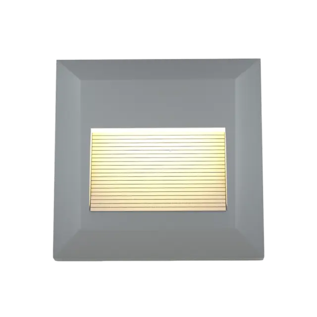 it-Lighting Salmon LED 2W 3CCT Outdoor Wall Lamp Grey D:12.4cmx12.4cm (80201830)