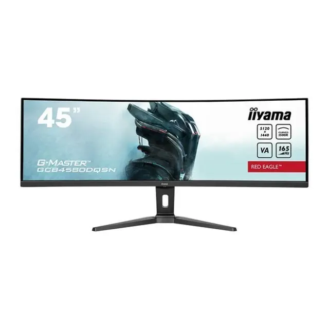 Iiyama Gaming Monitor 45" G-Master Red Eagle UltraWide Curved VA QHD HDR 165Hz (GCB4580DQSN-B1)