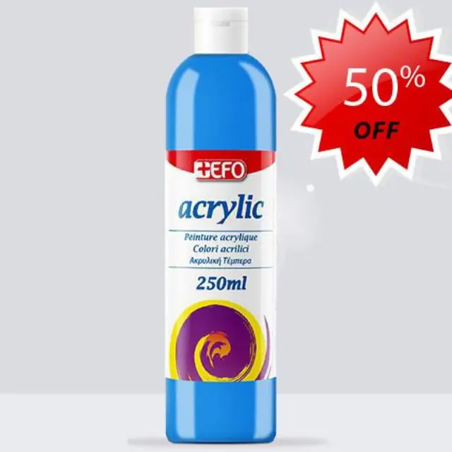 Ακρυλικό +Efo 250ml Γαλάζιο