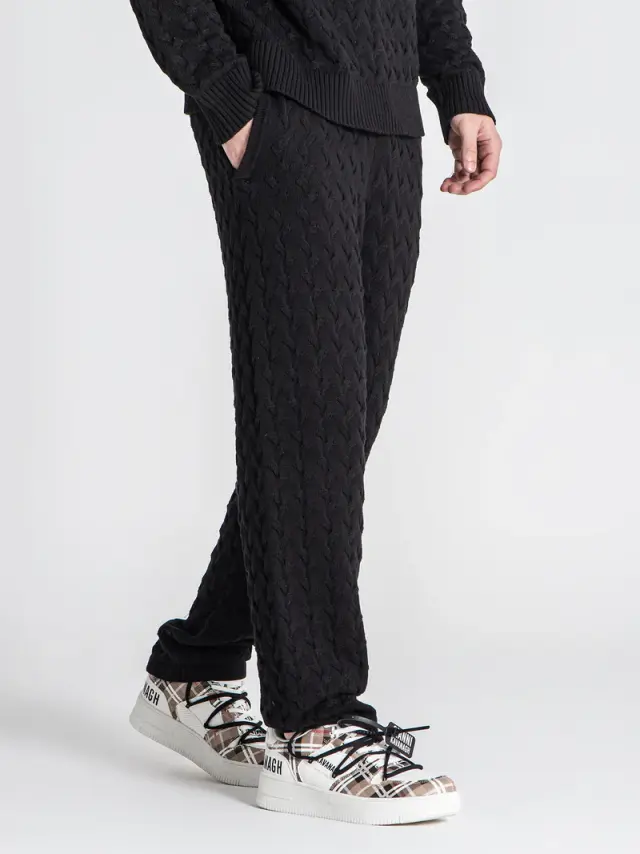 Gianni Kavanagh Ανδρική SNUG Πλεκτή Φόρμα – Black - M 3