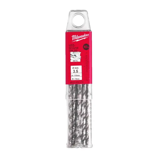 Milwaukee 4932430331 - ΤΡΥΠΑΝΙ ΑΕΡΟΣ ΑΣΗΜΙ HSS-G DIN340 3.5mm ΜΑΚΡΥ MW 2