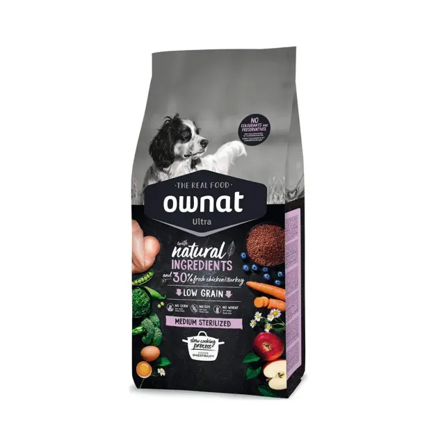 Ownat Ultra Medium Sterilised Ξηρά Τροφή Σκύλου με Κοτόπουλο & Γαλοπούλα 3kg