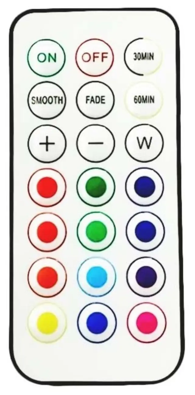 Entac Mini Φορητό Φωτάκι Νυκτός 0,45W RGB RC 6τμχ/σετ 15.007.0275 3