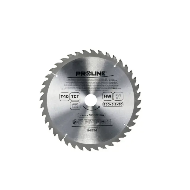 Δίσκος Κοπής Ξύλου Proline με 40 Δόντια 250mm 84254