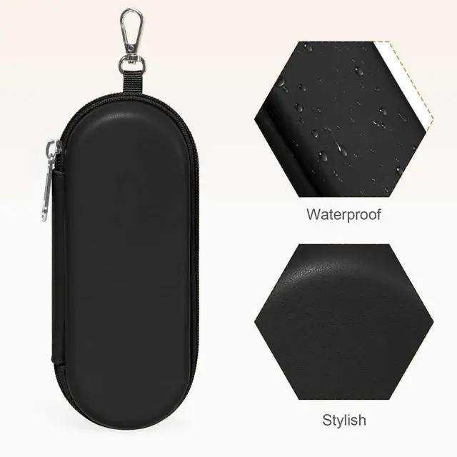 Techsuit - Glasses Case (ETJ3) - PU, 16.5 x 6.5 x 4cm - Καφέ 2