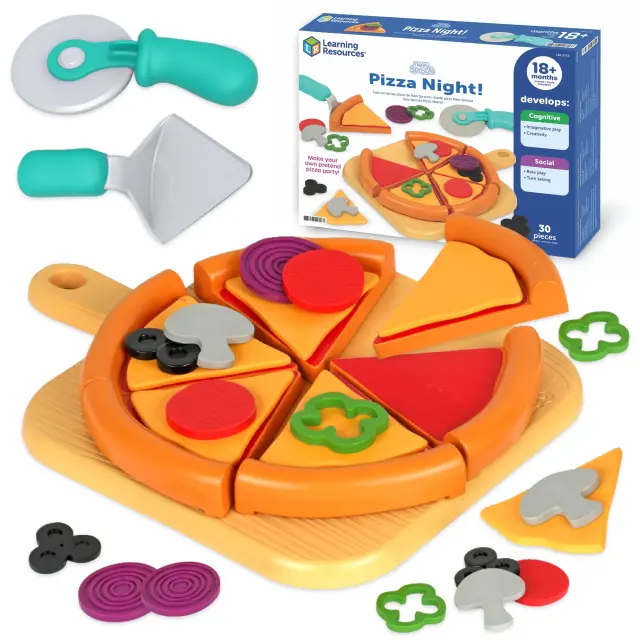 Learning Resources New Sprouts Pizza Night! Σετ Παιχνιδιού Πίτσα με Αξεσουάρ (18+ μηνών) LER9756