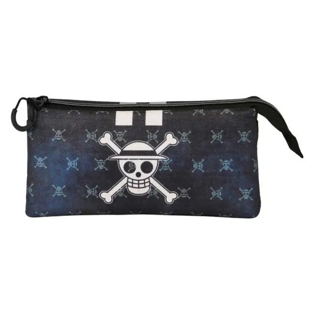 Κασετίνα τριπλή ONE PIECE - Vintage Skull - Eco Triple Pencil Case 23x11x7cm 2