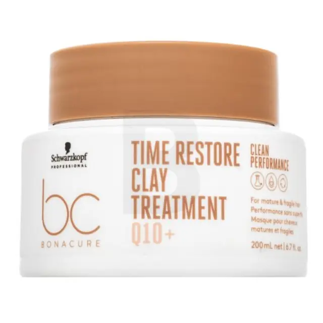 Schwarzkopf Professional BC Bonacure Time Restore Clay Treatment Q10+ nourishing hair mask for mature hair 200 ml
