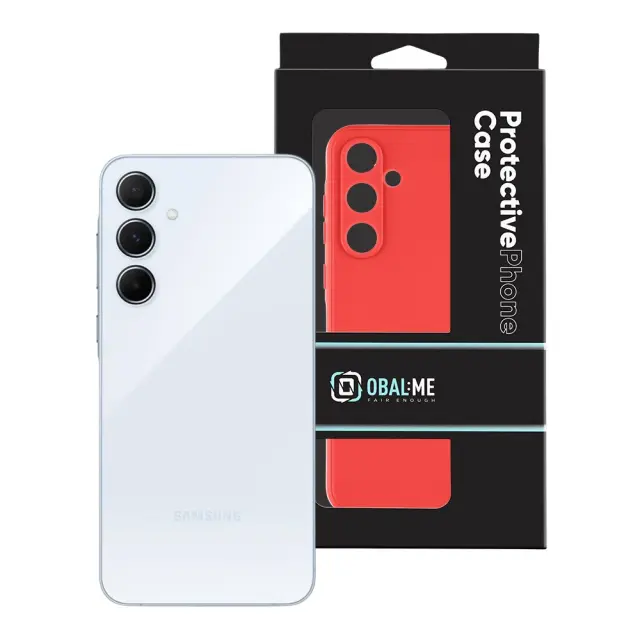 OBAL:ME Matte TPU Cover for Samsung Galaxy A55 5G Red 3
