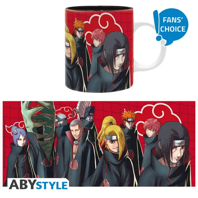 Naruto Shippuden - The Akatsuki Clan Mug (320ML) - Fan Shop and Merchandise 3