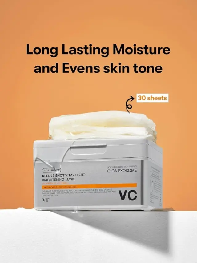VT Reedle shot Vita-light Brightening mask - Μάσκες καθημερινής χρήσης με λευκαντικά συστατικά 3