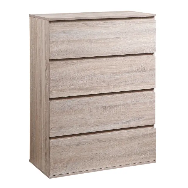 Συρταριέρα Ady Unihome σε φυσικό χρώμα 4 συρτάρια 80x40x105εκ