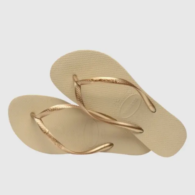 Σαγιονάρα Havaianas Slim 4000030-2719 Χρυσό - 35-36 3