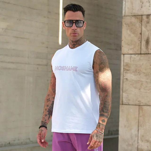 Αμάνικο Noshame® Λευκό με τύπωμα - 182532 - XXL 2