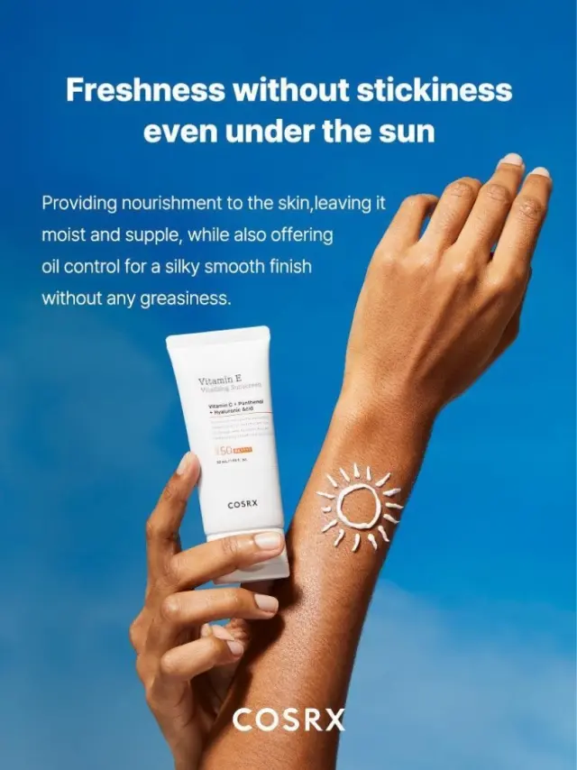COSRX Vitamin E Vitalizing Sunscreen SPF 50++++ - Αντιηλιακό με υψηλή αντιοξειδωτική προστασία 2
