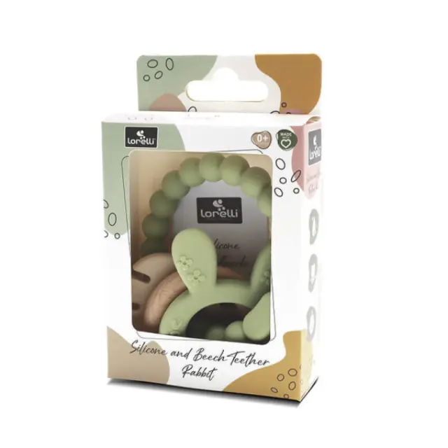 Lorelli Μασητικό Σιλικόνης Rabbit Natural Fresh Green 10210850004 2