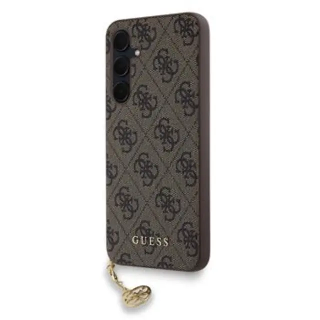 Guess 4G Charm Case for Samsung Galaxy A35 5G Brown
