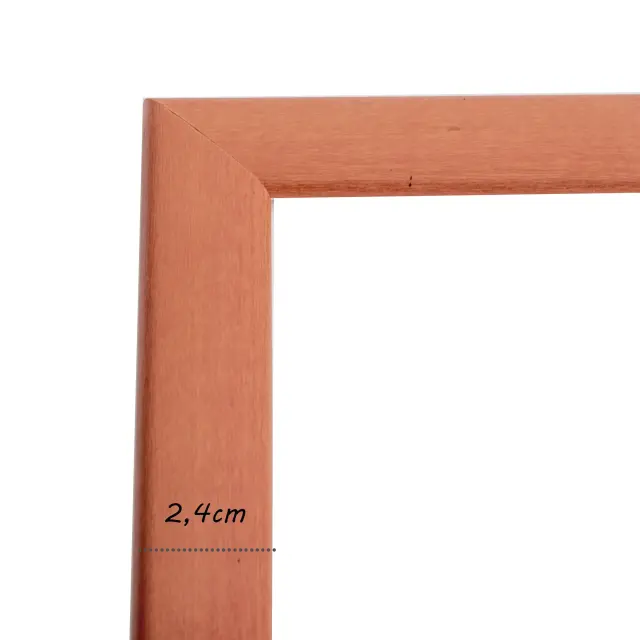 κορνίζα ξύλινη για πτυχίο δίπλωμα κ.λ.π 21X 29,7cm - Α4 χρώμα πορτοκαλί Κ41/079 2