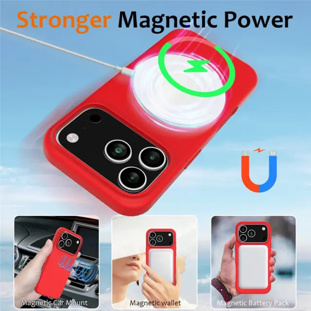MagSafe Θήκη για iPhone 17 Pro Max / 18 Pro Max - Red OEM 2