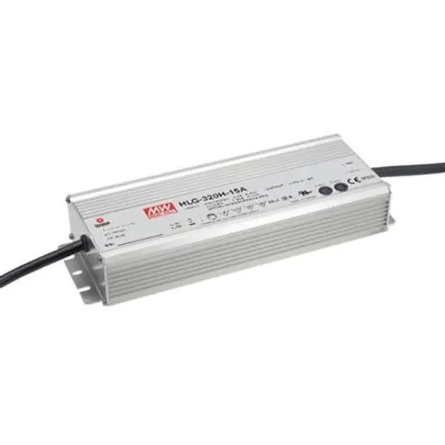 AC-DC Single output LED driver Mix mode (CV+CC) with built-in PFC; Output 24Vdc at 13.34A; IP65; Cable output; Dimming with Potentiometer 320W