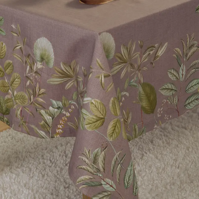 Nef-Nef Homeware Τραπεζομάντηλο Flora 140x140 Brown 3