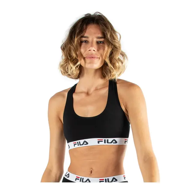 FILA Γυναικείο Μπουστάκι Urban Bralette, Χρώμα Μαύρο