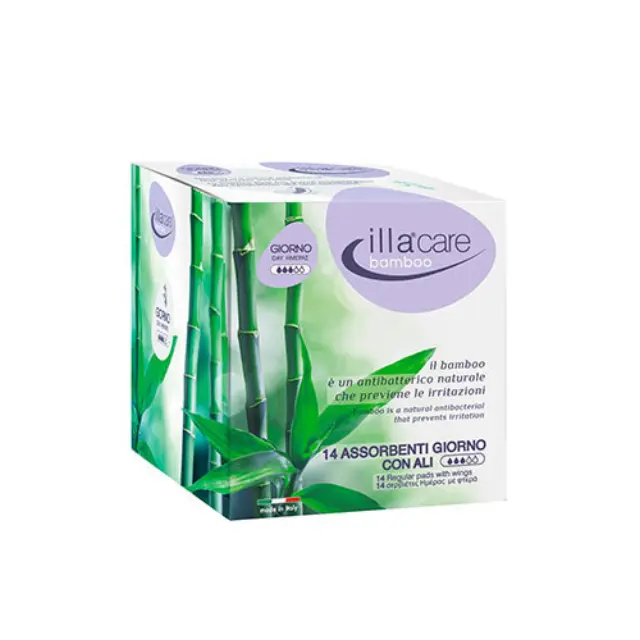IllaCare Σερβιέτες Bamboo Ημέρας 14 Τμχ.