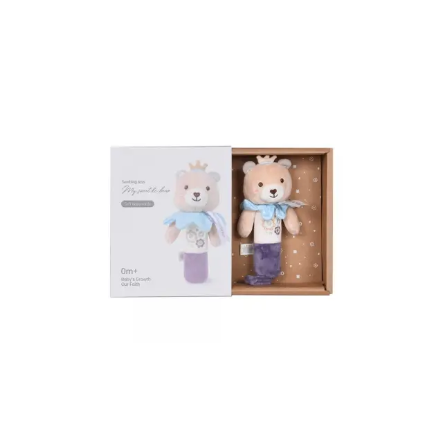 Μαλακή Κουδουνίστρα Bebe Stars Teddy Flower Rattle 60-104 2