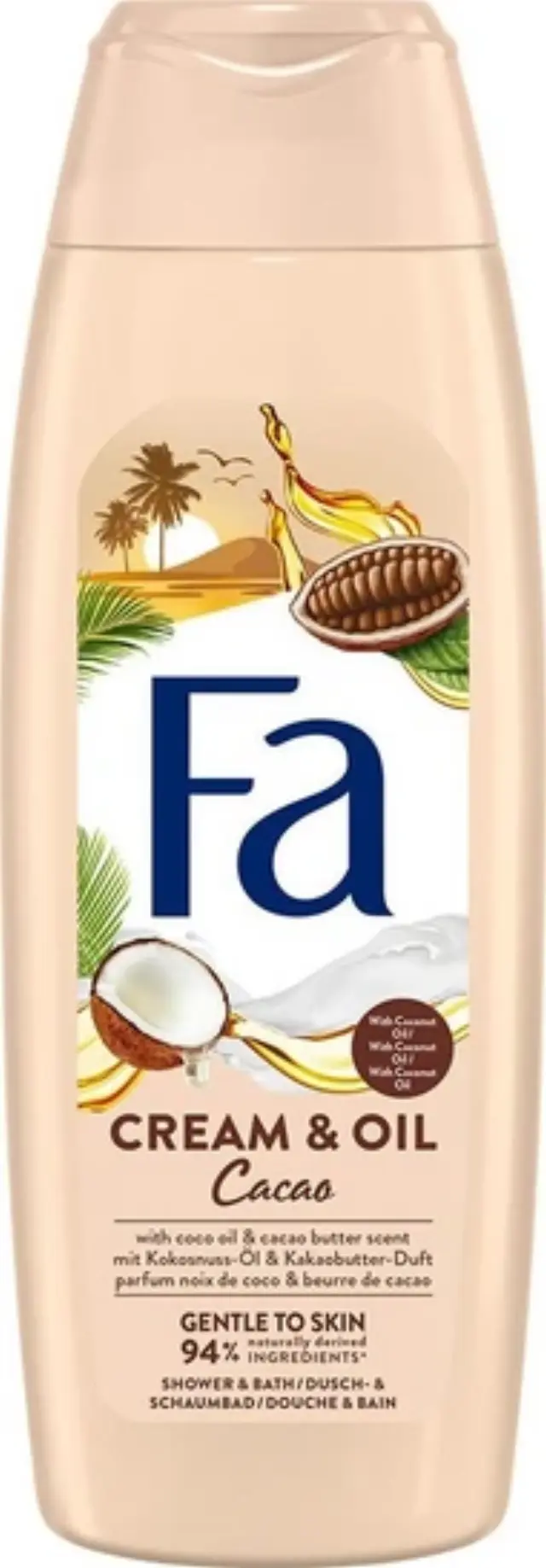 FA Cream + oil Cacao Αφρόλουτρο 200ml.