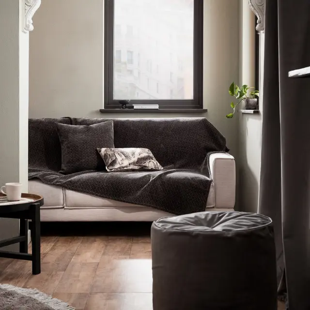 Ριχτάρι Τριθέσιου 180x310cm GOFIS HOME Valley Carbon Black 421/ 14 3