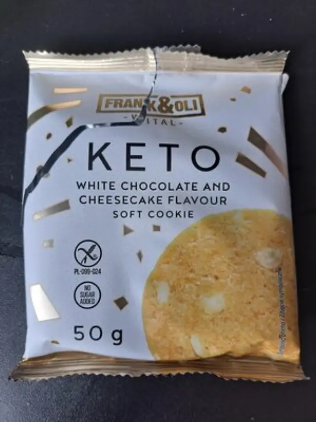 Keto Soft Cookie - White Chocolate & Cheesecake Flavour 50gr