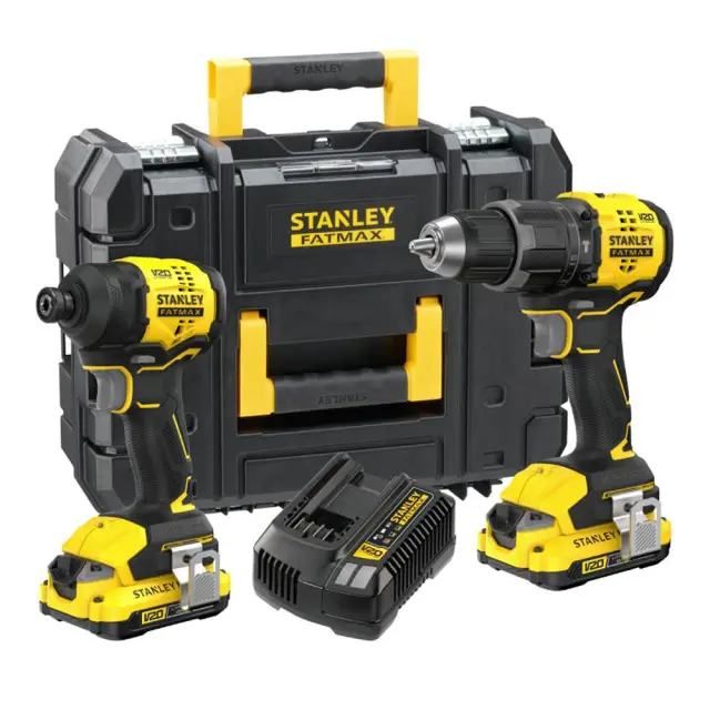 STANLEY ΣΕΤ ΚΡΟΥΣΤΙΚΟ ΔΡΑΠΑΝΟΚΑΤΣΑΒΙΔΟ SFMCD716 + ΠΑΛΜΙΚΟ ΚΑΤΣΑΒΙΔΙ SFMCF811 + 2 ΜΠΑΤΑΡΙΕΣ 2.0Αh + ΦΟΡΤΙΣΤΗΣ + ΒΑΛΙΤΣΑ