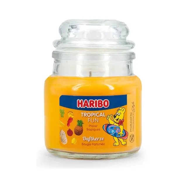 Haribo Αρωματικό Κερί σε Γυάλινο Βαζάκι: Tropical Fun