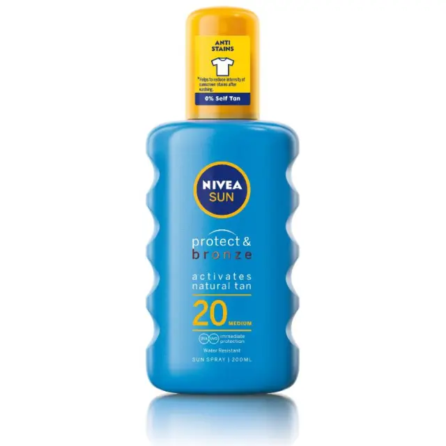 Nivea Sun Protect + Bronze Spray SPF 20, 200ml