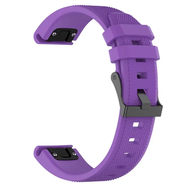 Techsuit® QuickFit Λουράκι για Garmin Fenix 3/5x/3hr/5x Plus/6x/6x Pro/7x/8/9 (51mm)- Purple