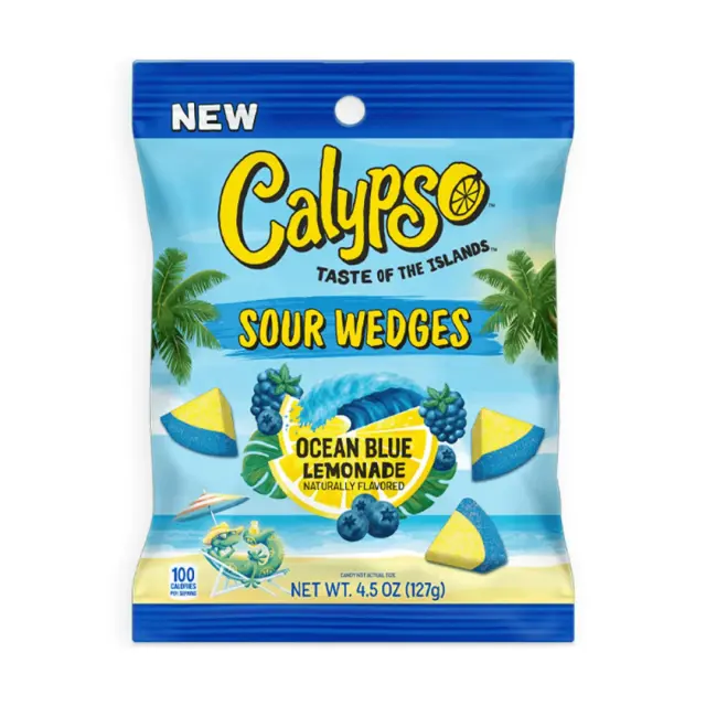 Calypso Sour Wedges Ocean Blue Lemonade 127gr