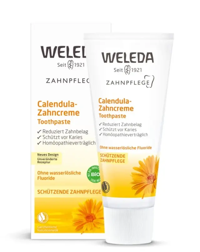 Weleda Οδοντόκρεμα Καλέντουλας με Μάραθο 75ml – Χωρίς Μέντα, Ομοιοπαθητική Φροντίδα