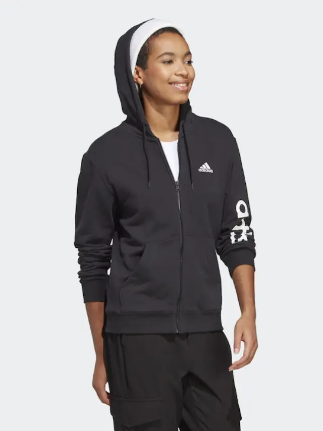 Adidas Essentials Linear Jacket Black IC6863 - XL 3