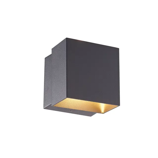 Nek Φωτιστικό Led τοίχου Up/down 6W 3000K IP54 10x10x9.4cm ανθρακί