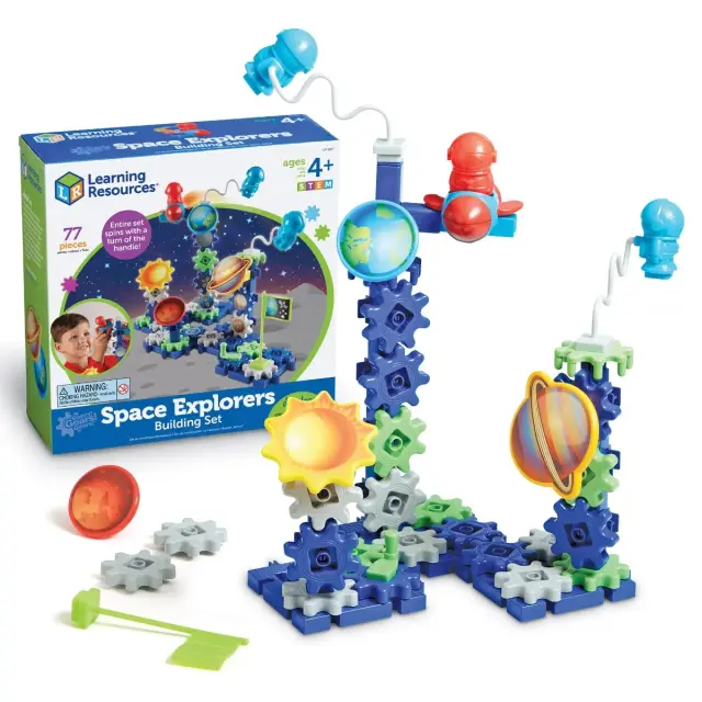 Learning Resources Εκπαιδευτικό Παιχνίδι Gears! Gears! Gears!® Space Explorers Building Set για 4+ ετών LER 9217 2