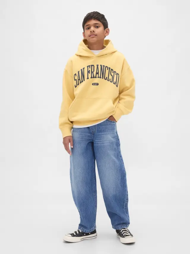 Παιδικό Easy Baggy Barrel Τζιν Medium wash