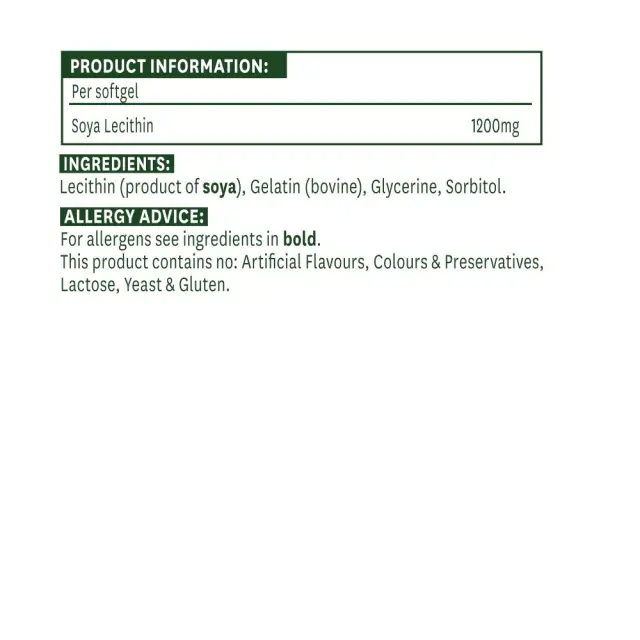 Natures Aid Soya Lecithin 1200 mg 2