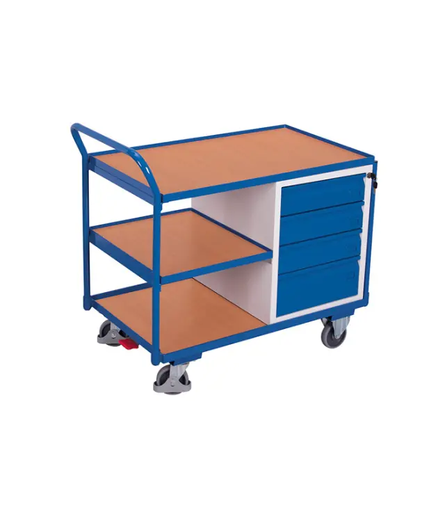 Variofit sw-600.605 Πάγκος Εργασίας Κινητός 3 Επιπέδων για Φορτίο Βάρους ως 250kg