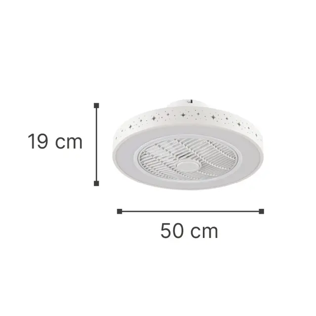 it-Lighting Almanor Ανεμιστήρας Οροφής LED με App Control & 3CCT | Λευκός (101000410) 3