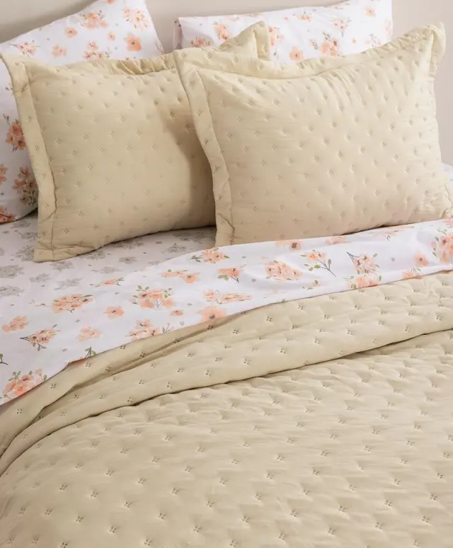 Κουβερλί Σετ King Size (260x240) Nico/2 Beige microfiber Palamaiki 2